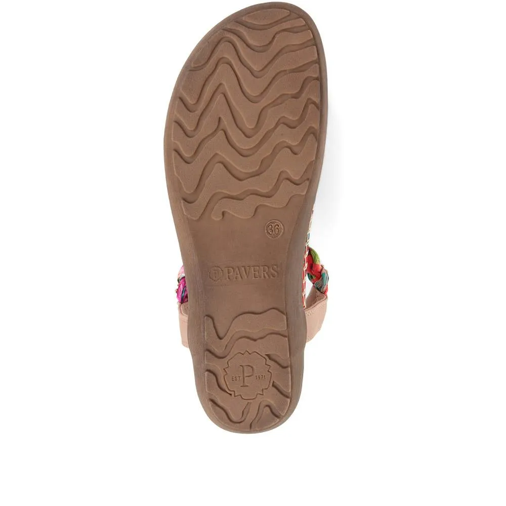 Embellished Toe Post Sandals - BAIZH35075 / 321 464