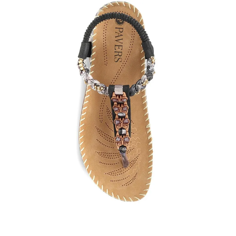 Embellished Toe Post Sandals - BAIZH35075 / 321 464