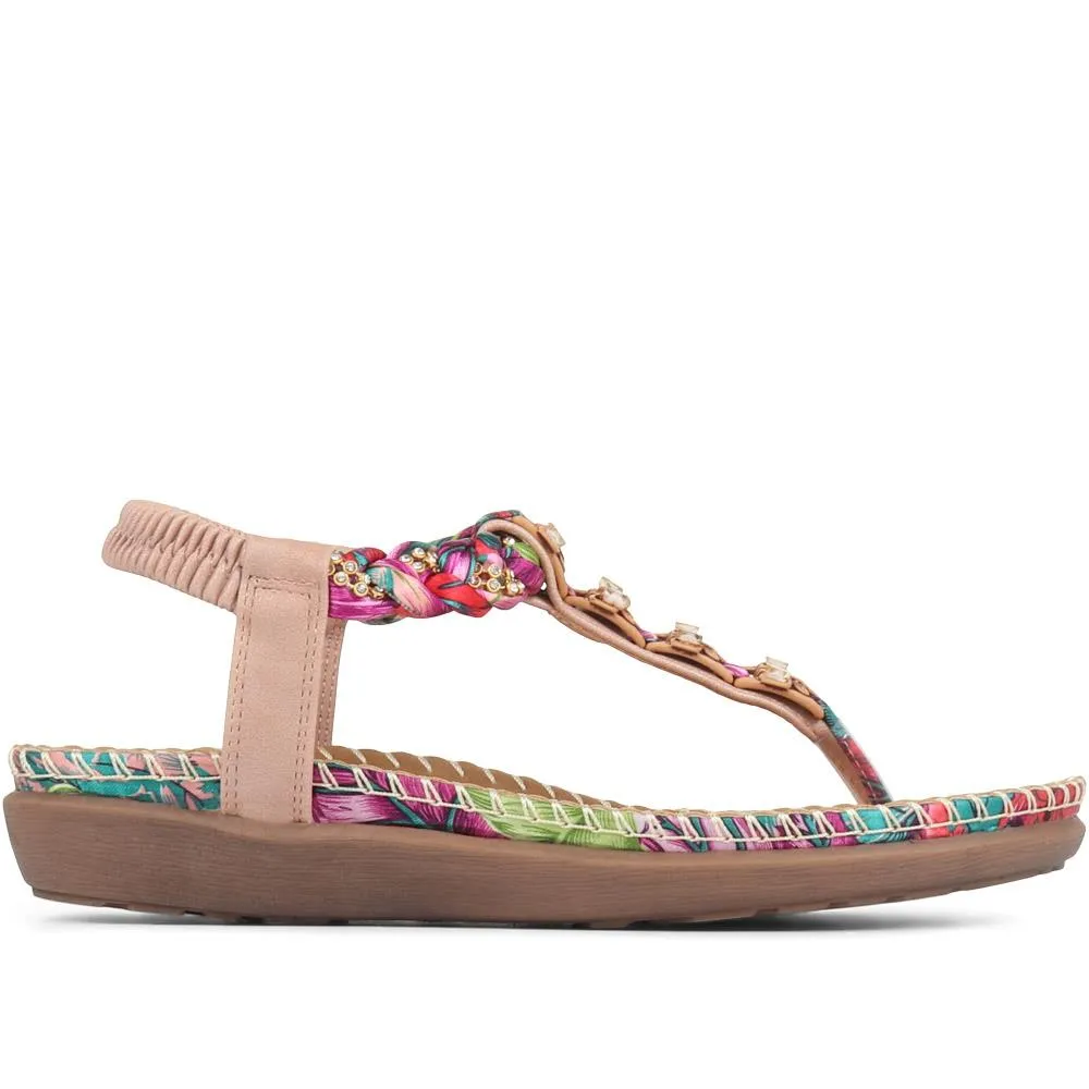 Embellished Toe Post Sandals - BAIZH35075 / 321 464