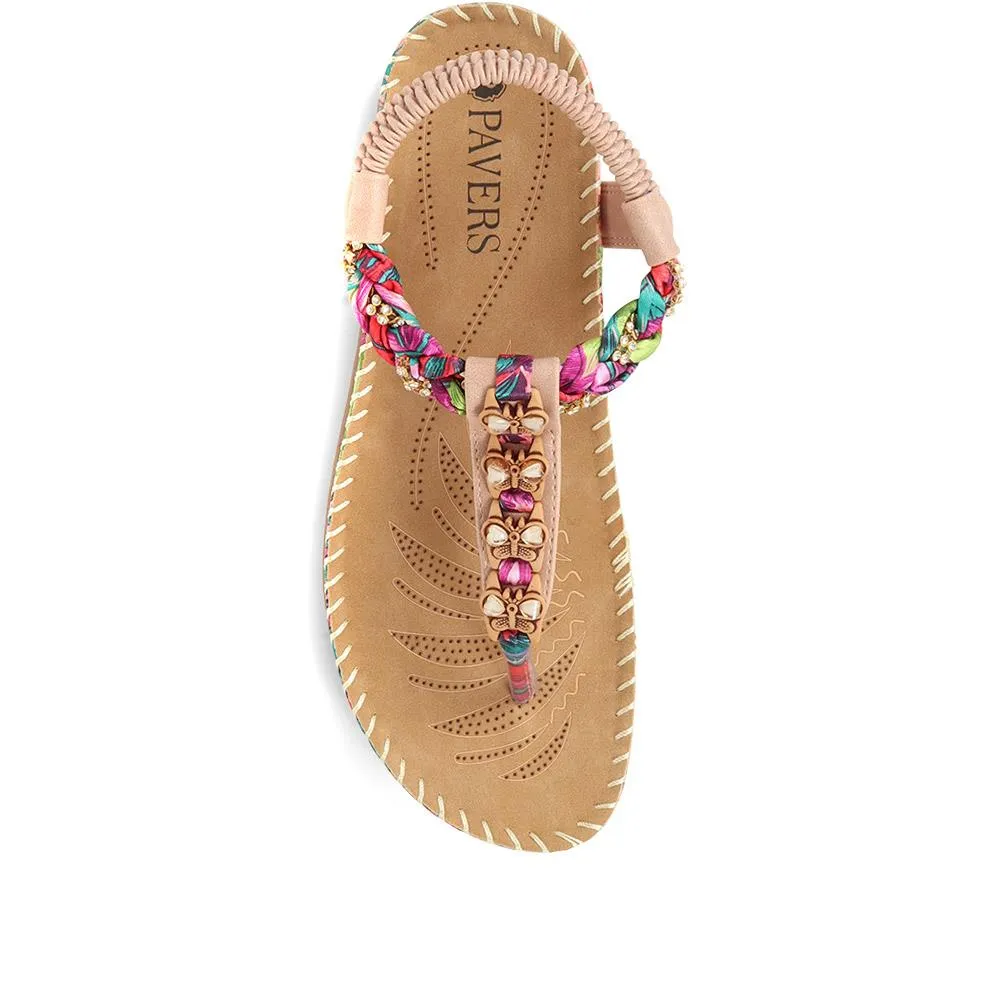 Embellished Toe Post Sandals - BAIZH35075 / 321 464