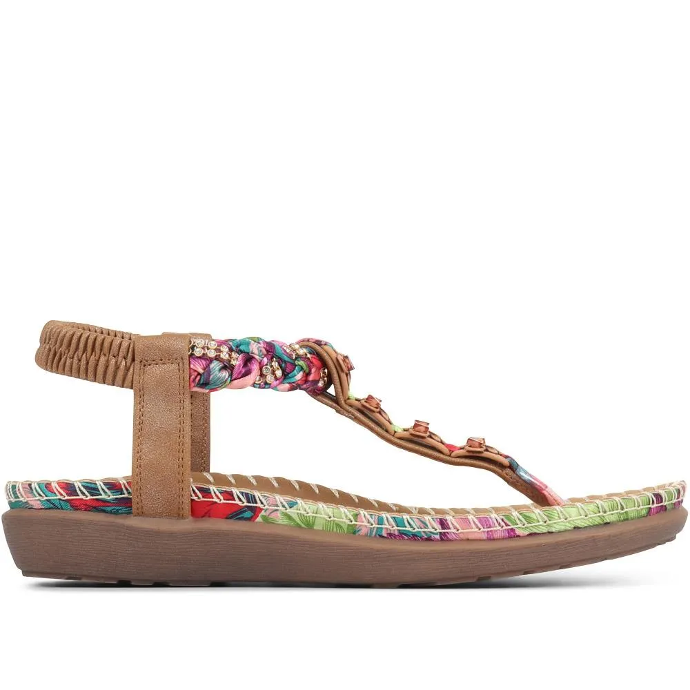 Embellished Toe Post Sandals - BAIZH35075 / 321 464
