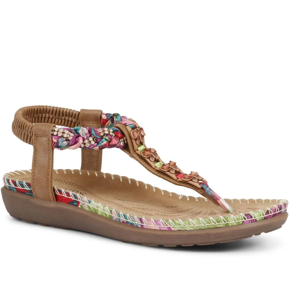 Embellished Toe Post Sandals - BAIZH35075 / 321 464