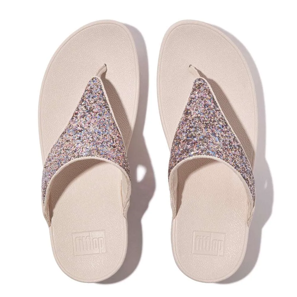 Fit Flop Nude Rose Glitter Toe Post Sandal|JE6C33