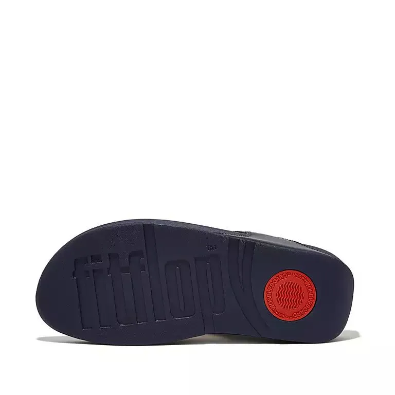 FitFlop I88-A15 Lulu Leather Ladies Deepest Blue Leather Toe Post Sandals