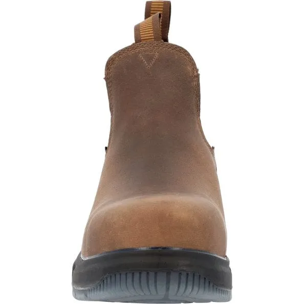 Georgia Boot Men's FLXPoint ULTRA Chelsea Brown Composite Toe Waterproof Work Boot GB00553