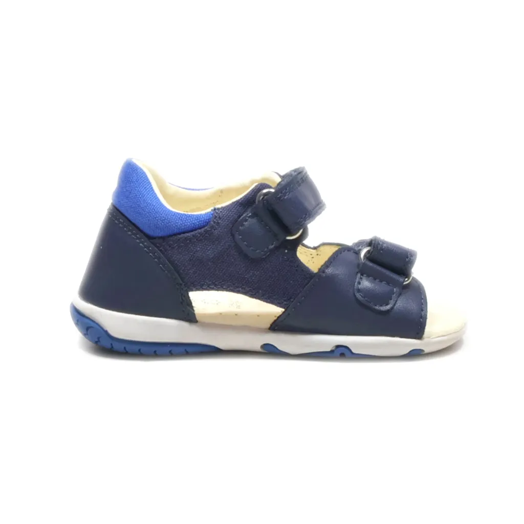 Geox Flat Sandals Fabric Blue Colour For Kids