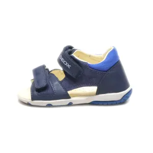 Geox Flat Sandals Fabric Blue Colour For Kids