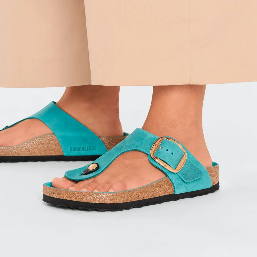 Gizeh Big Buckle | Oiled Leather | Biscay Bay