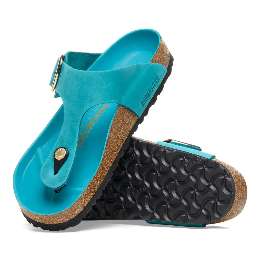 Gizeh Big Buckle | Oiled Leather | Biscay Bay