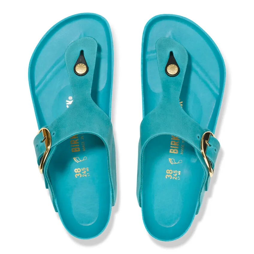 Gizeh Big Buckle | Oiled Leather | Biscay Bay