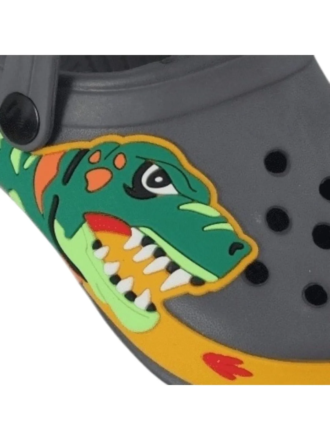 Go Wild with Grey Dino Clogs for Kids