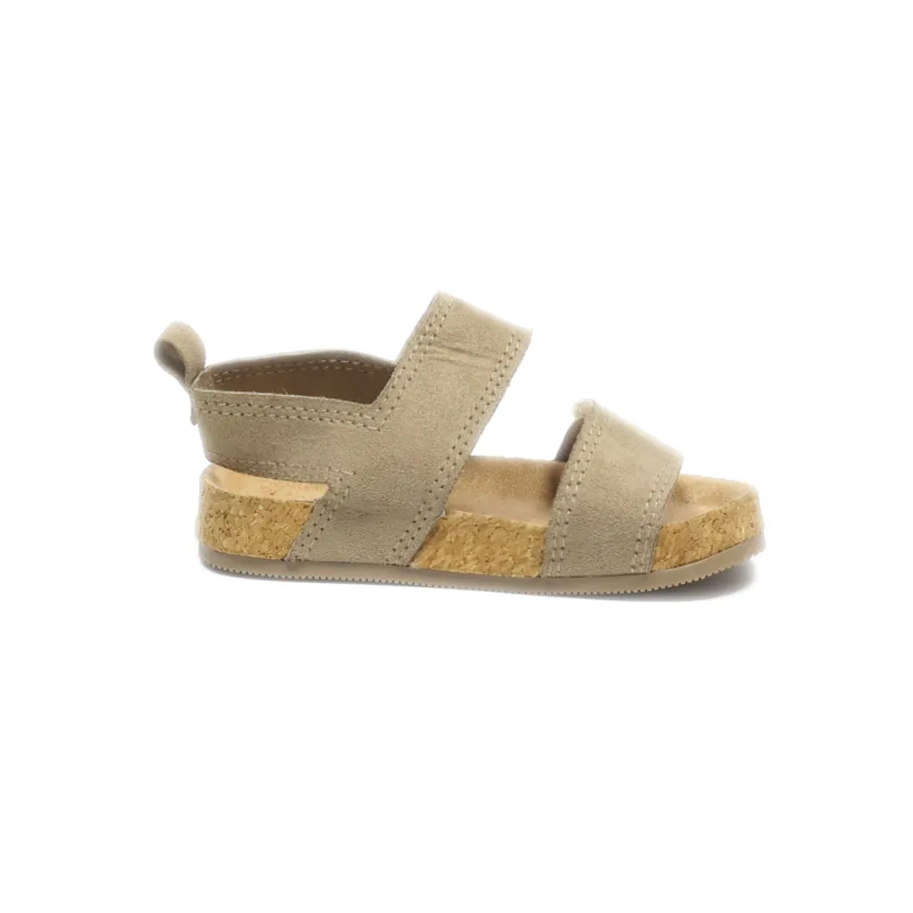H&M Flat Sandals Leather Blue Colour For Kids