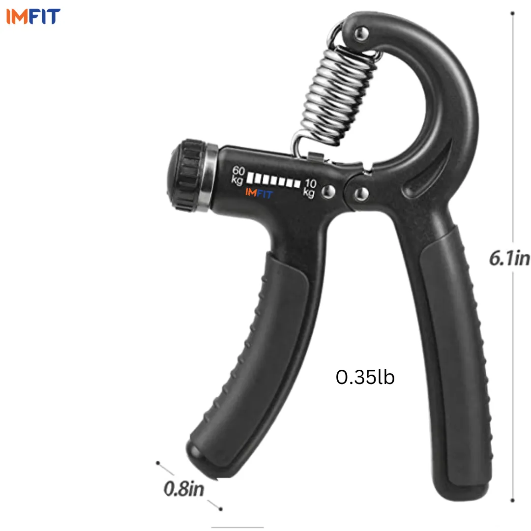 Hand Grip Strengthener I Grip Strength Trainer I Adjustable Resistance 5-60kg I Non-Slip Gripper I Perfect for Athletes, Musicians, and Hand Injury Recovery
