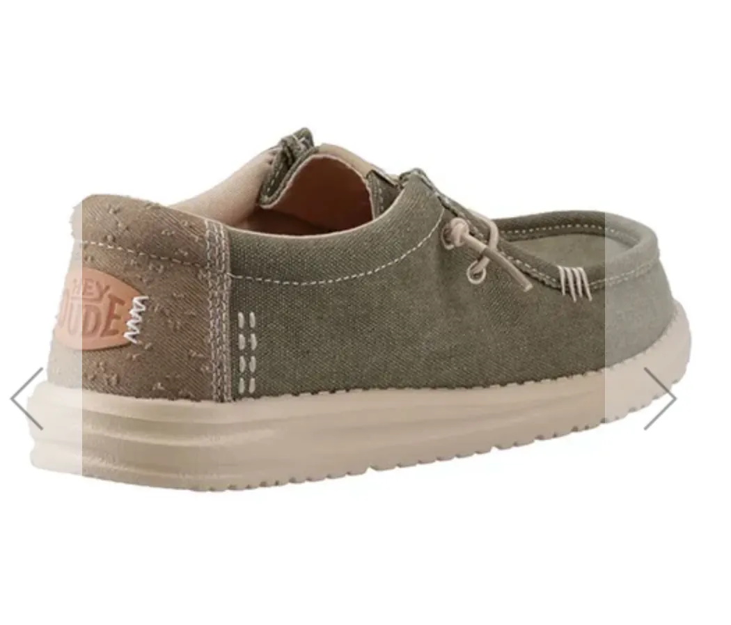 Hey Dude Wally Workwear Dusky Green/Irish cream