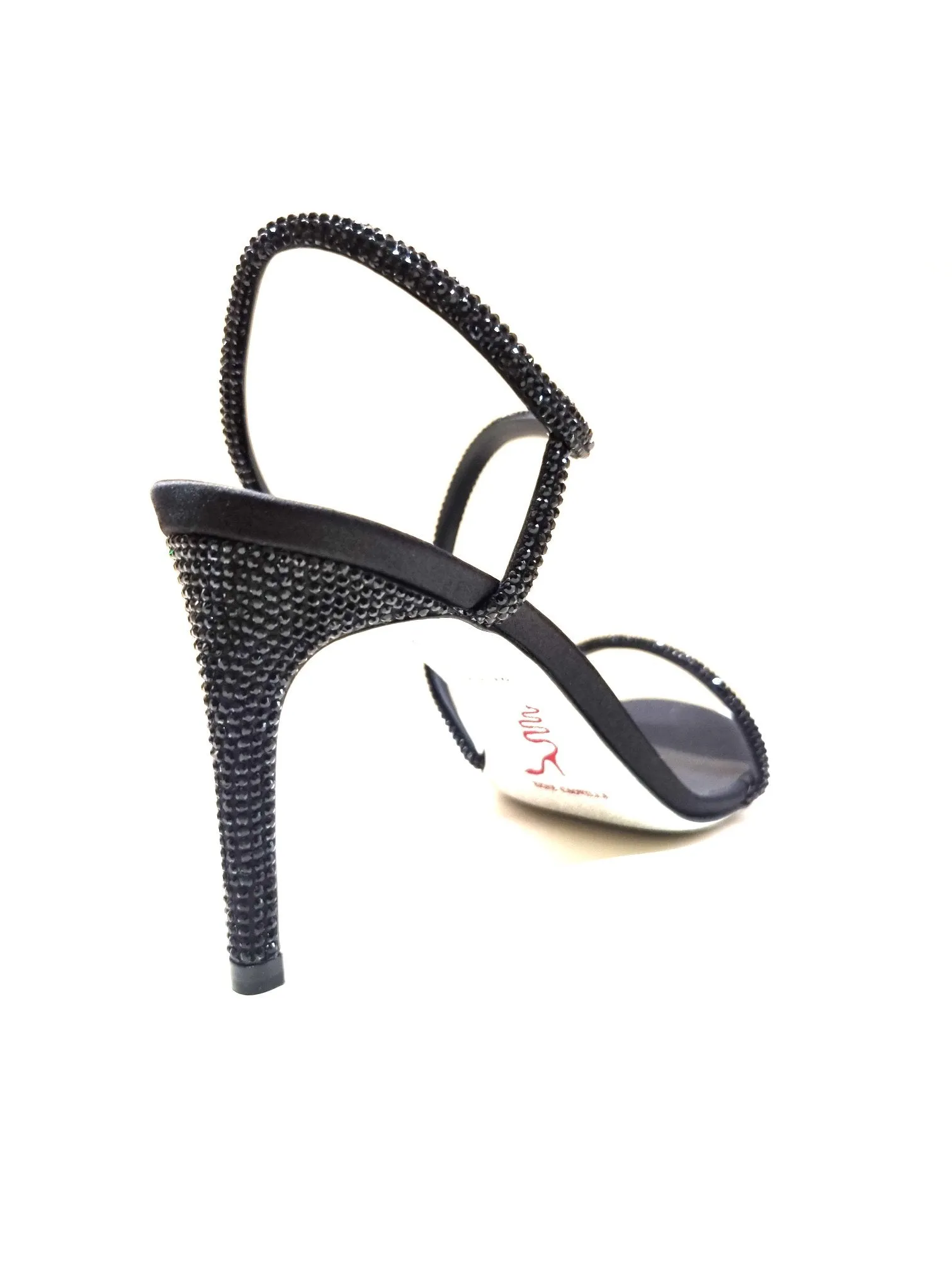 Irini Black Strass Sandals