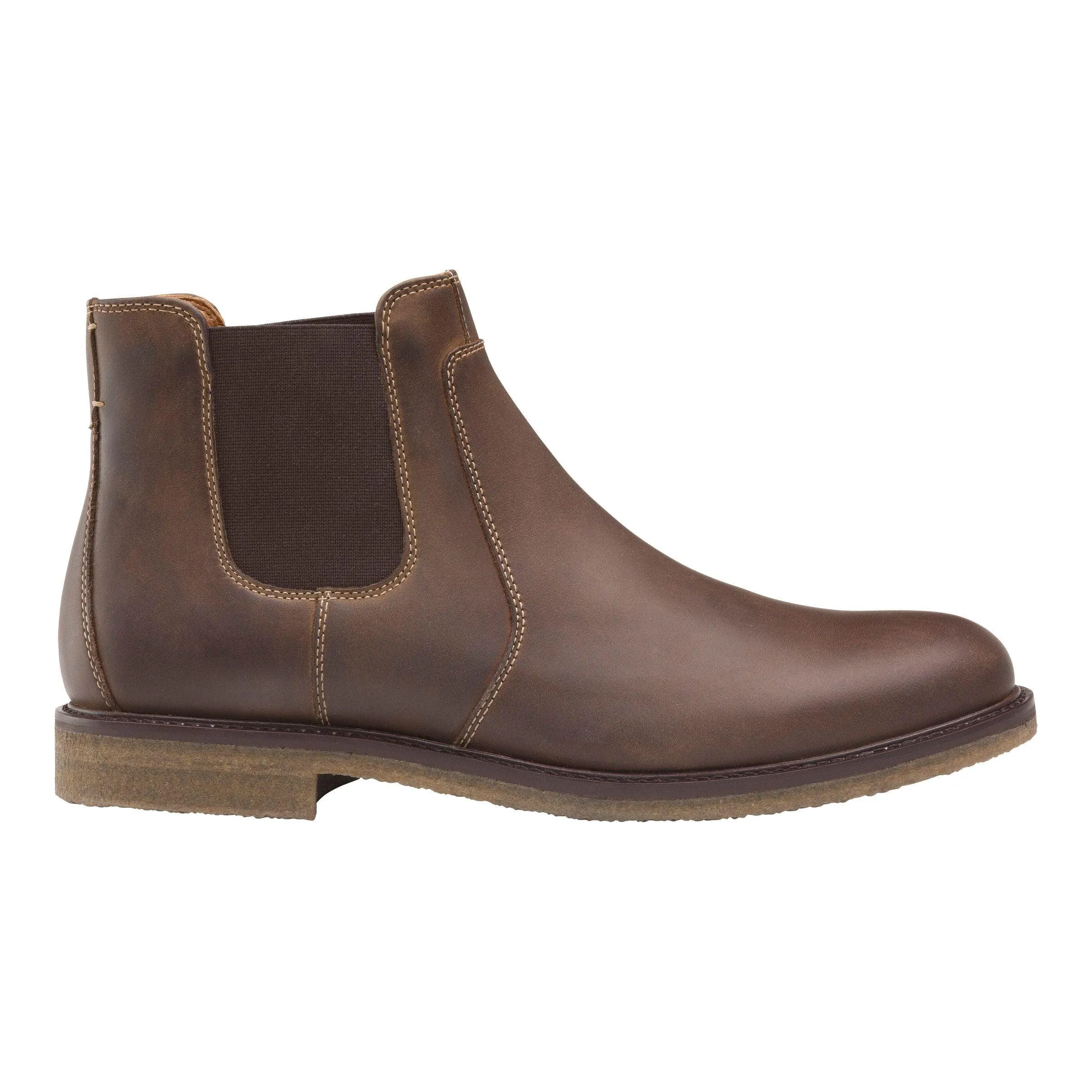 Johnston & Murphy Men's Copeland Size 11 Tan Oiled Full Grain Chelsea Boots