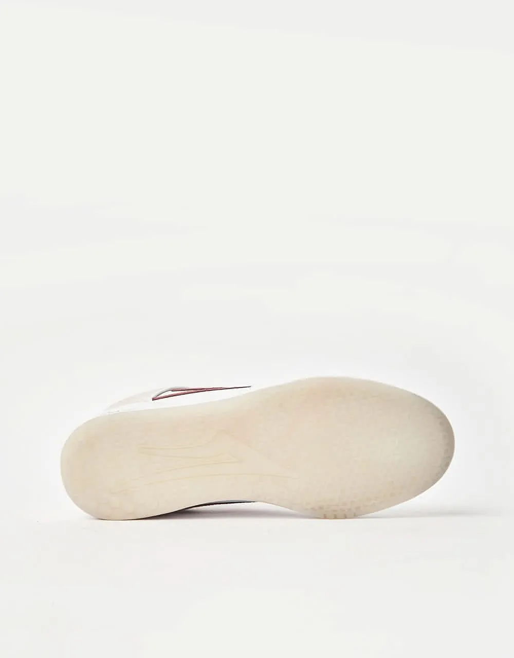 Lakai x Chocolate Telford Low Skate Shoes - White/Red Suede