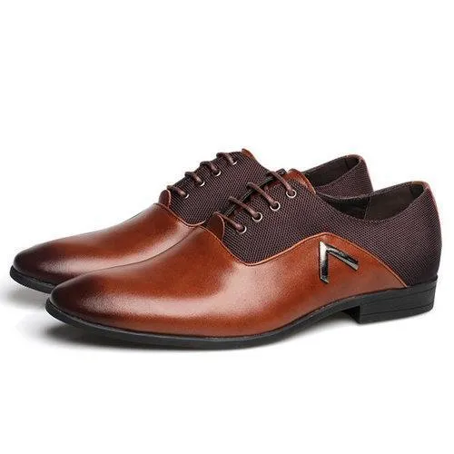 Large Size Color Blocking Business Formal Shoes
