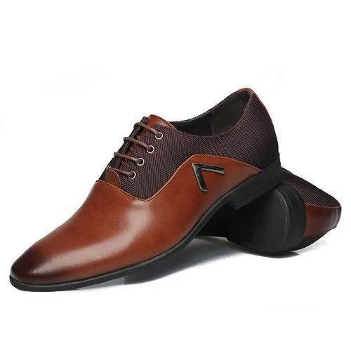 Large Size Color Blocking Business Formal Shoes
