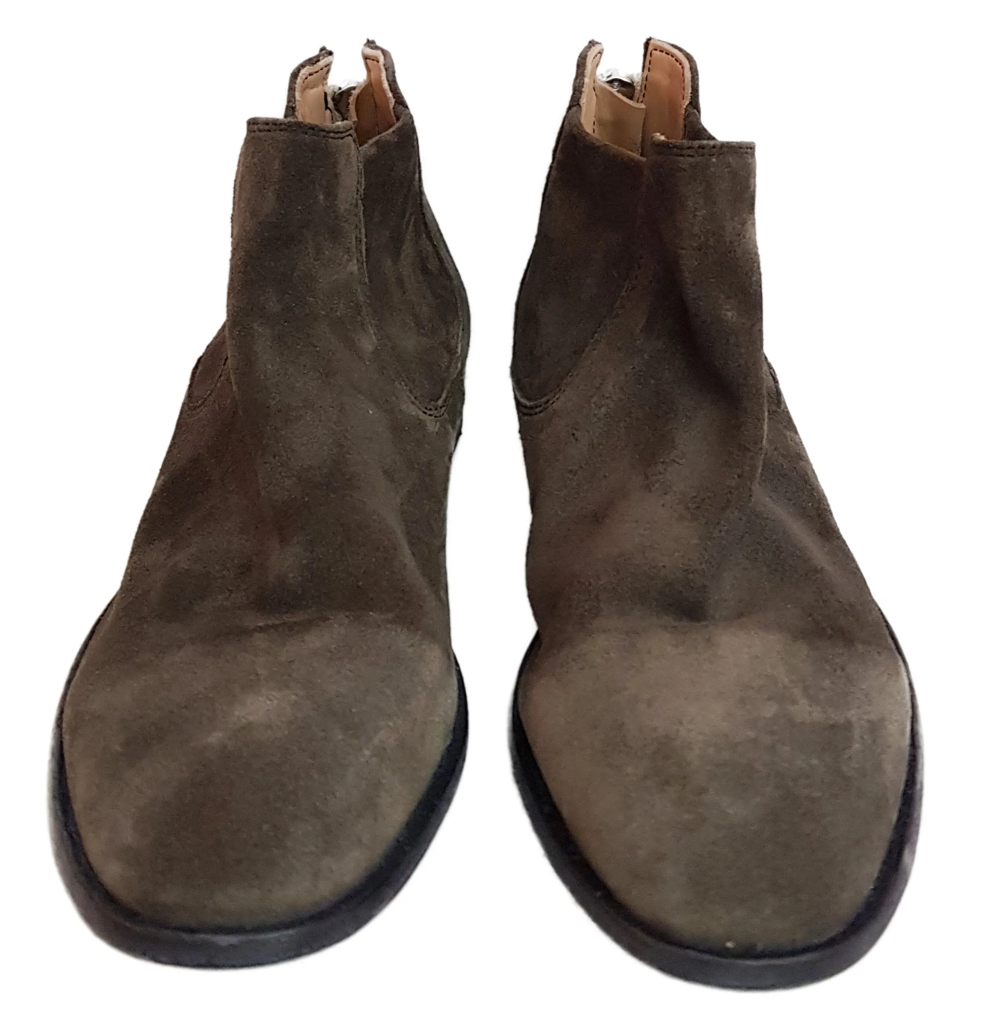 Lemargo, Wildleder-Stiefelette in Olivgrün