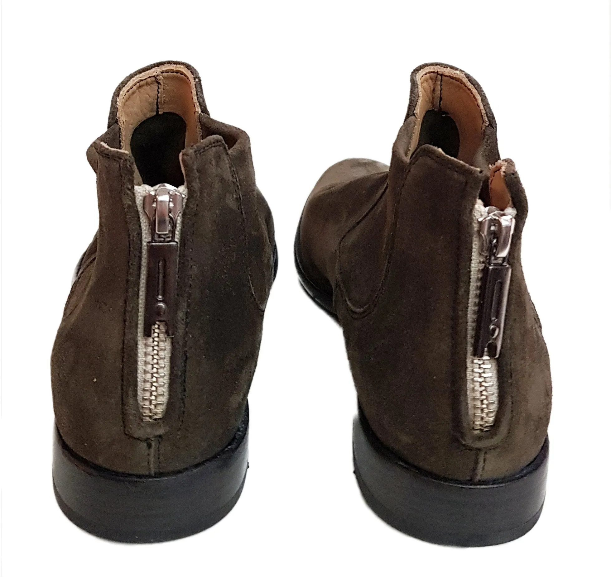 Lemargo, Wildleder-Stiefelette in Olivgrün