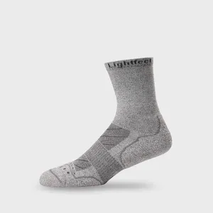 Lightfeet Evolution Half Crew Trail Run Socks (Grey)