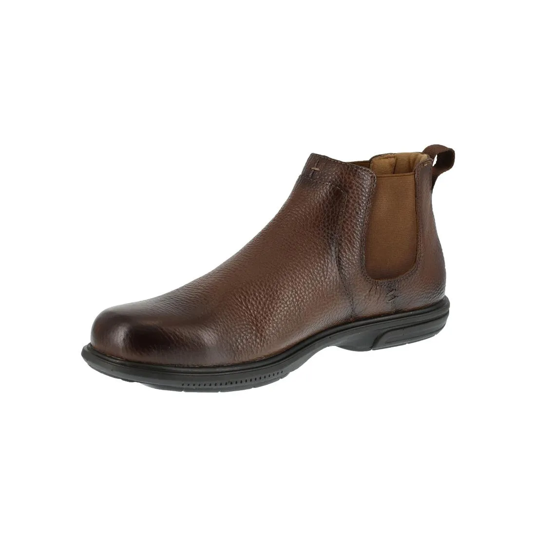 Loedin Steel-Toe Pull On Chelsea Work Boot Brown