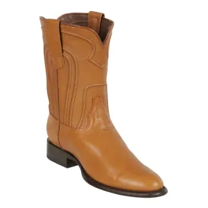 Los Altos Boots Mens #692151 Roper Style | Genuine Suede Leather Boots | Color Honey