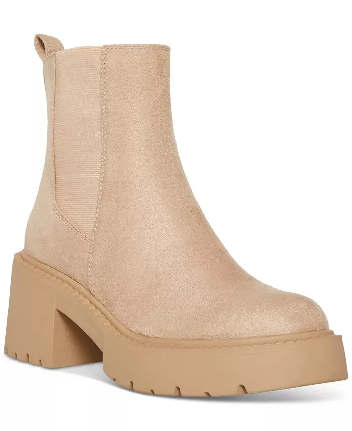 Madden Girl Trust Lug-Sole Chelsea Booties  Color Dark Taupe Size 10M