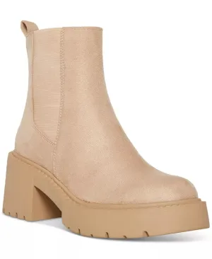Madden Girl Trust Lug-Sole Chelsea Booties  Color Dark Taupe Size 10M