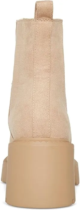 Madden Girl Trust Lug-Sole Chelsea Booties  Color Dark Taupe Size 10M
