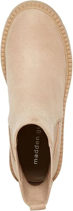 Madden Girl Trust Lug-Sole Chelsea Booties  Color Dark Taupe Size 10M