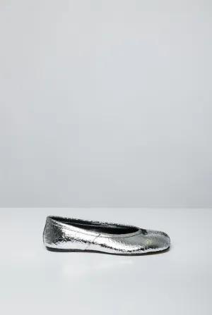 Maison Margiela Tabi Ballerina in Silver