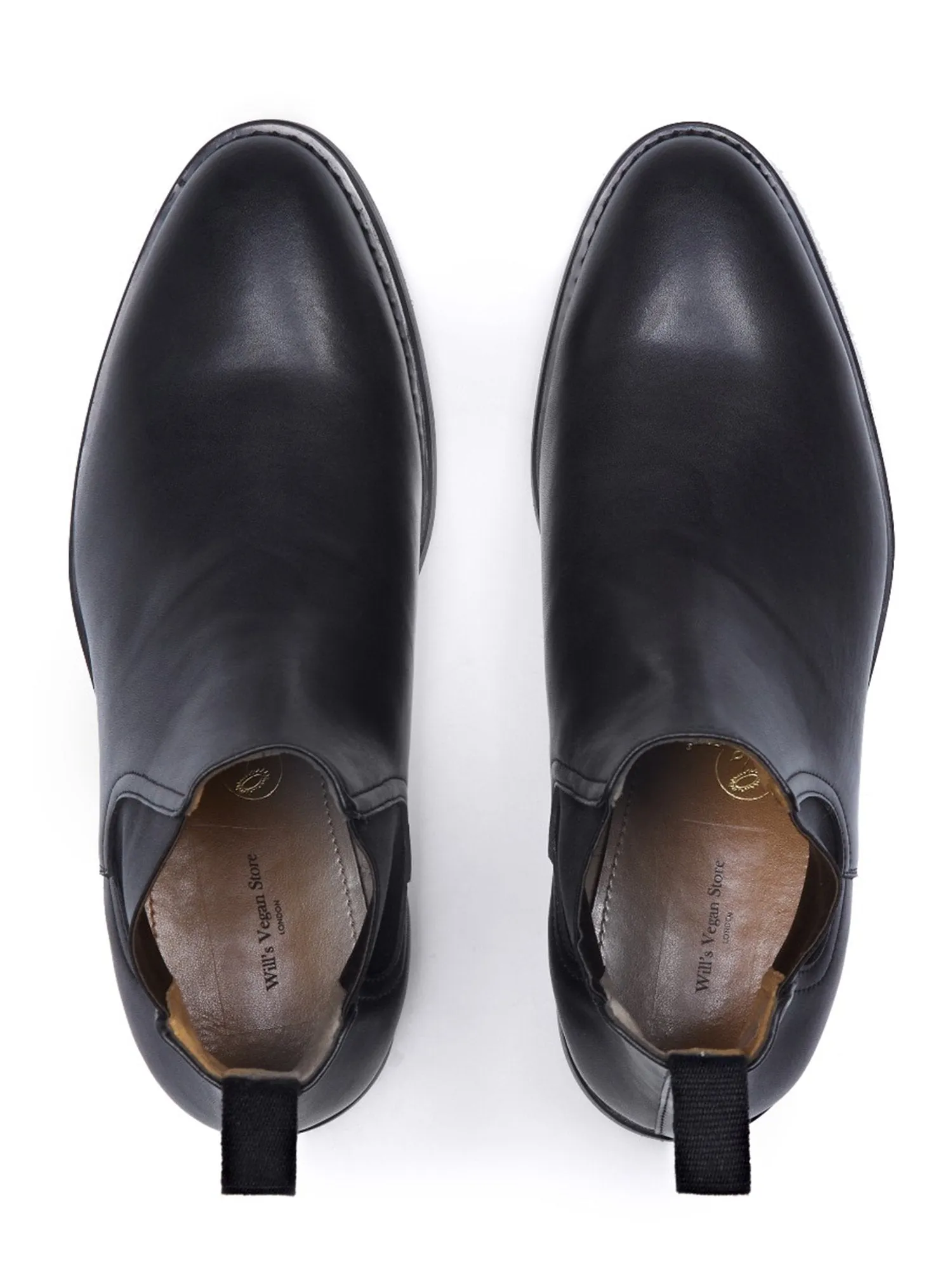 Men's Goodyear Welt Chelsea Boots by Will's Vegan Shoes (Black, Dark Brown)