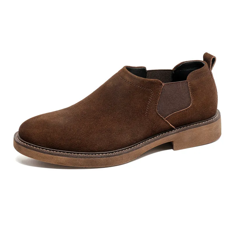 Men's Leather Low-Top Casual Chelsea Boots (In Stock)