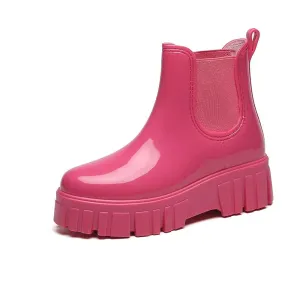 Merendy Lolo Shiny Chelsea chunky boots