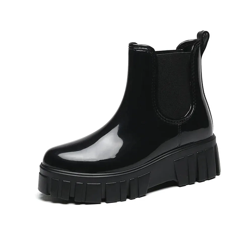 Merendy Lolo Shiny Chelsea chunky boots