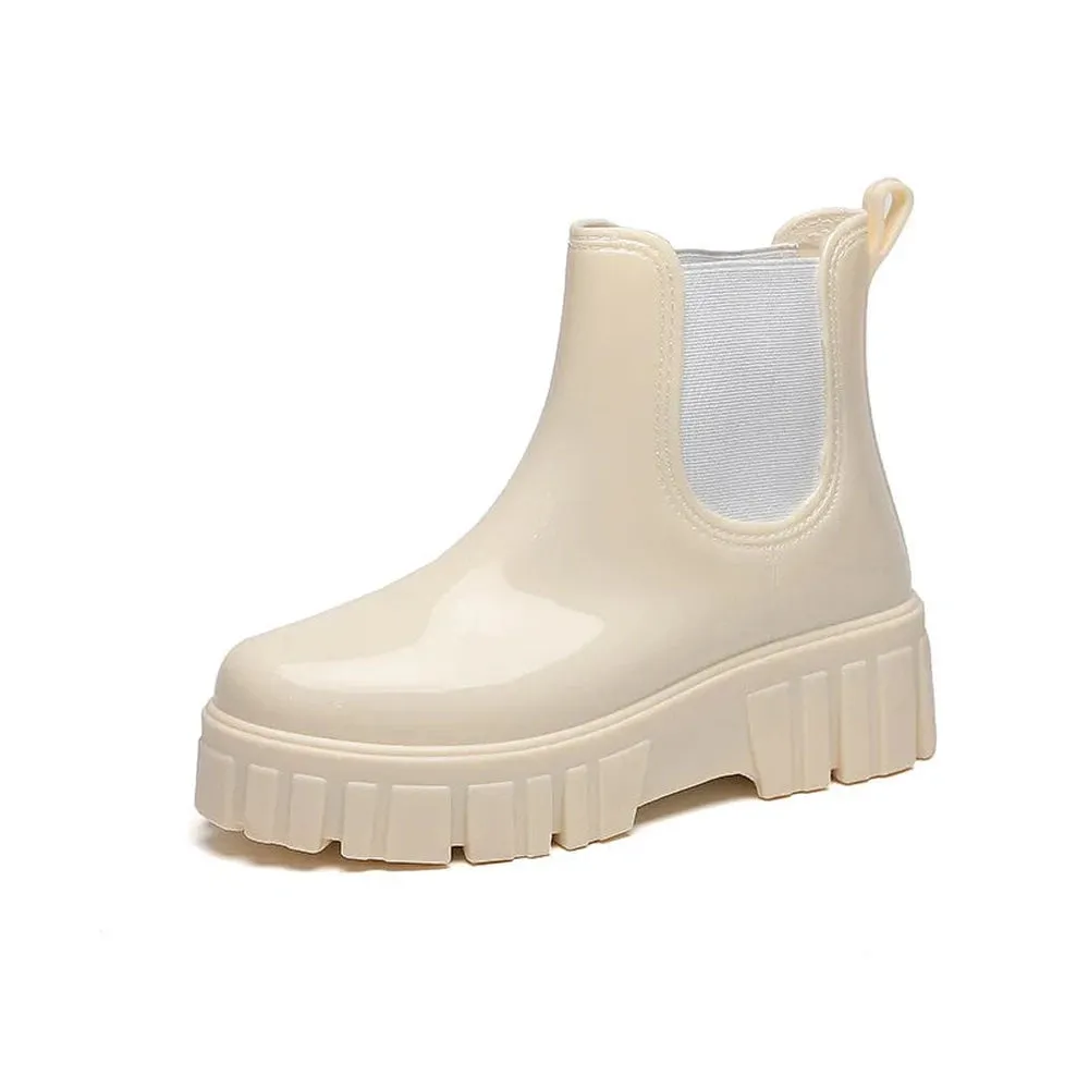 Merendy Lolo Shiny Chelsea chunky boots
