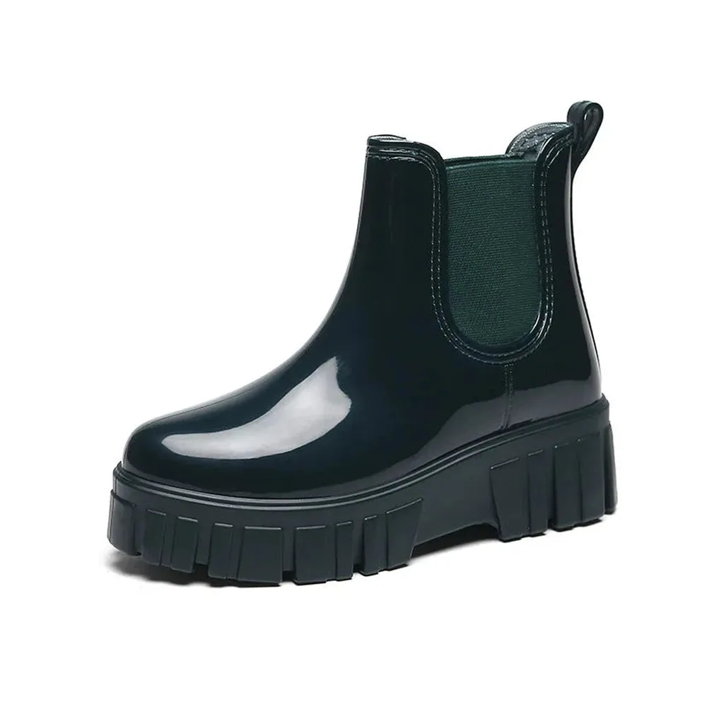Merendy Lolo Shiny Chelsea chunky boots