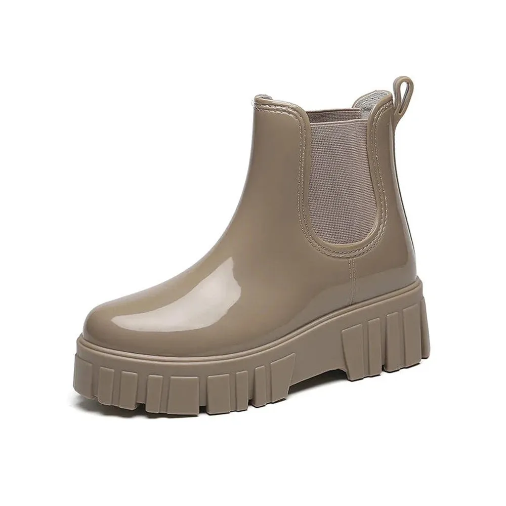 Merendy Lolo Shiny Chelsea chunky boots