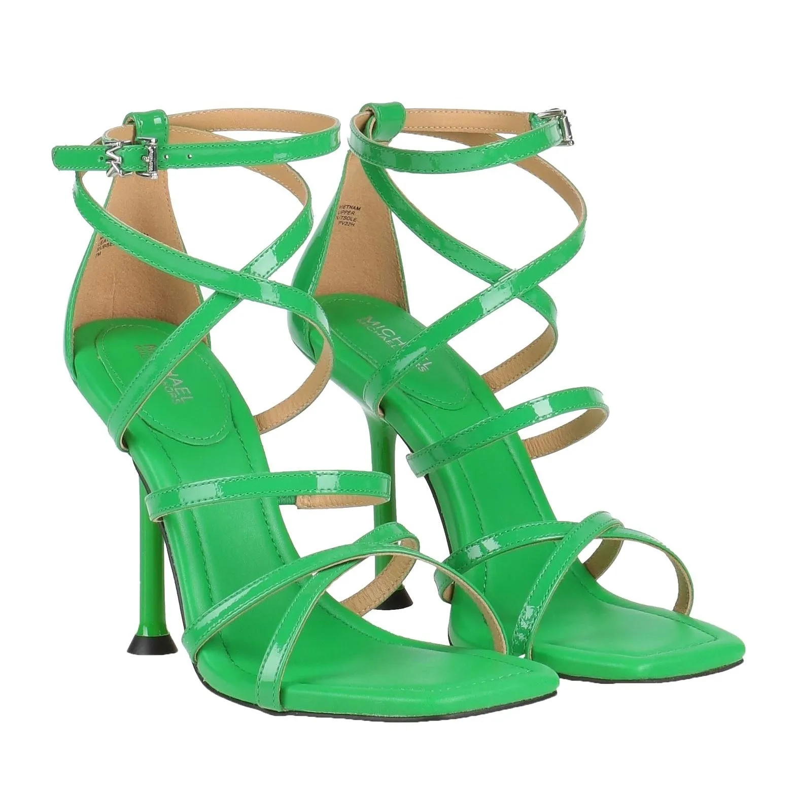 Michael Michael Kors Leather Varnished Effect Sandals, green