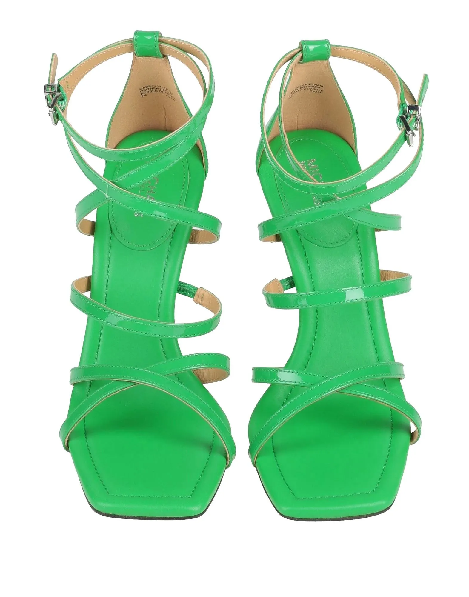 Michael Michael Kors Leather Varnished Effect Sandals, green