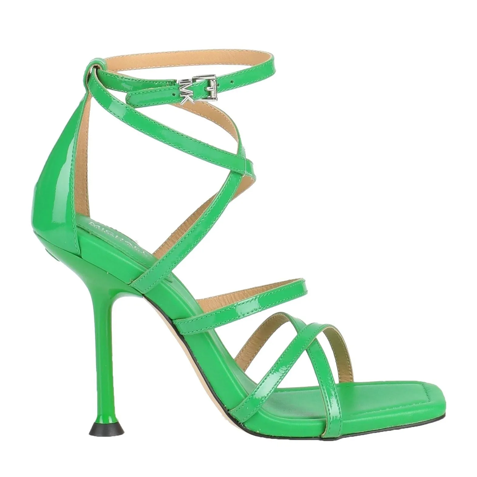 Michael Michael Kors Leather Varnished Effect Sandals, green