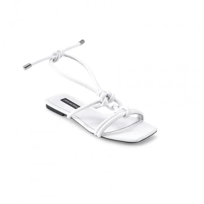 Michelle Sandal White Leather