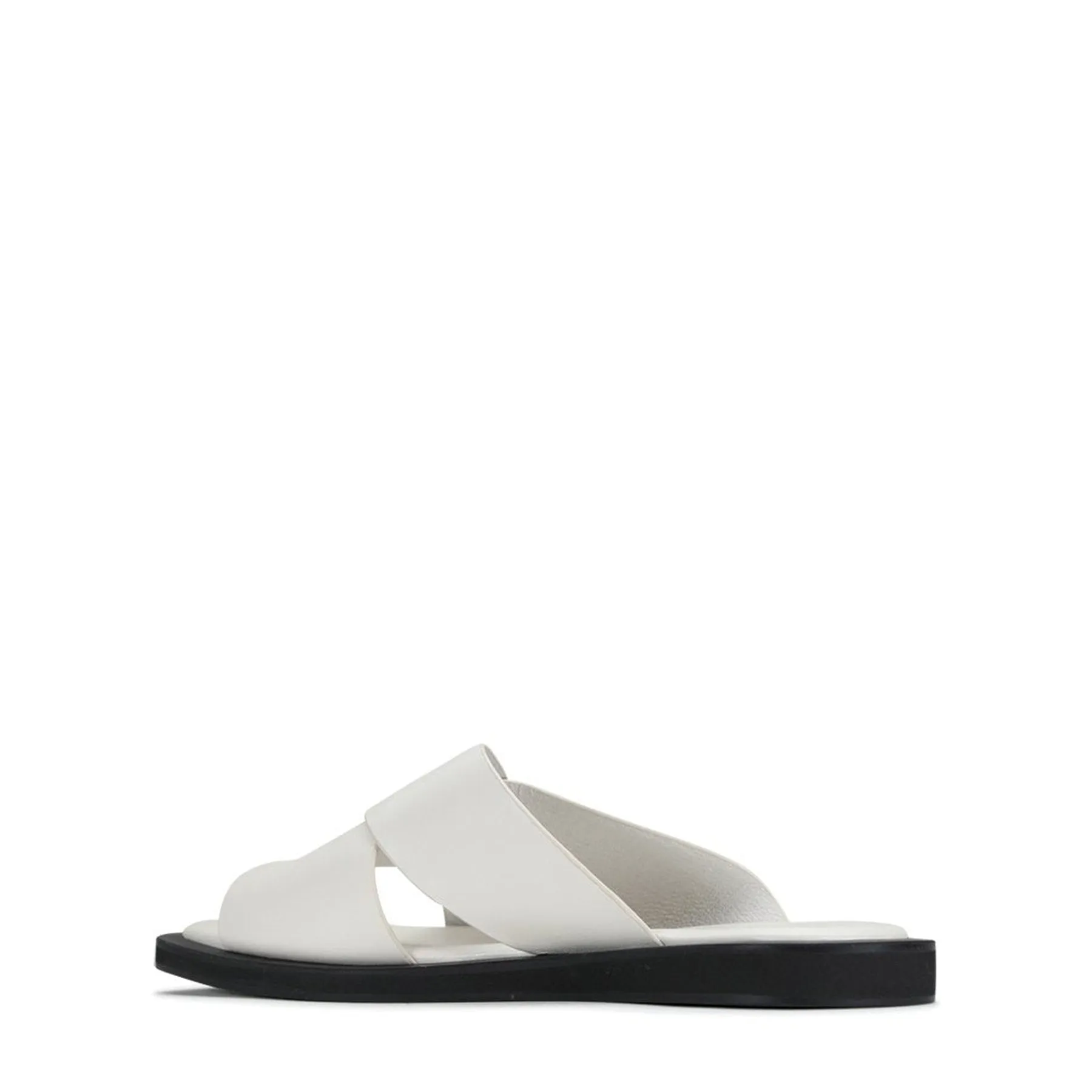 MISHK LEATHER CROSSOVER SANDALS