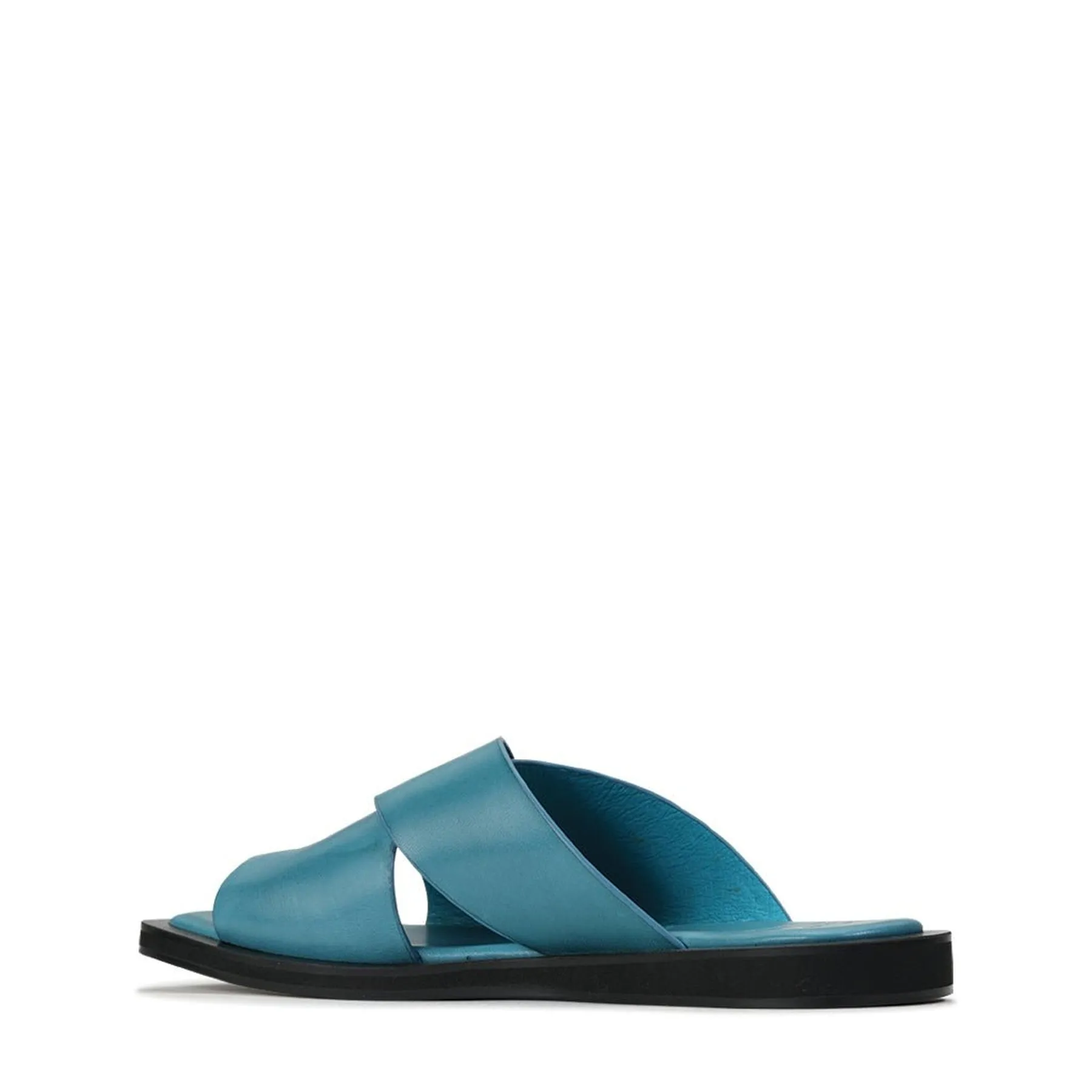 MISHK LEATHER CROSSOVER SANDALS