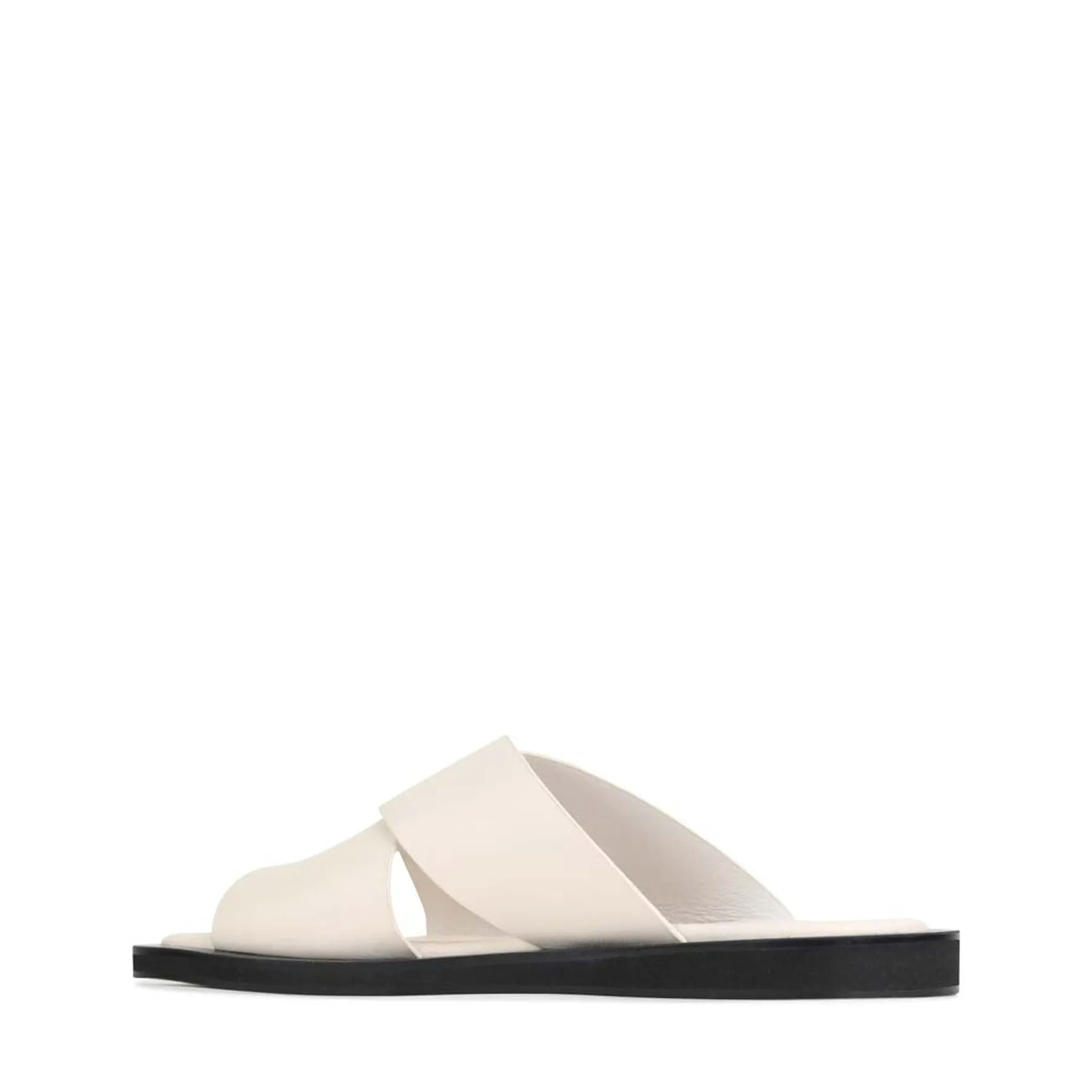 MISHK LEATHER CROSSOVER SANDALS