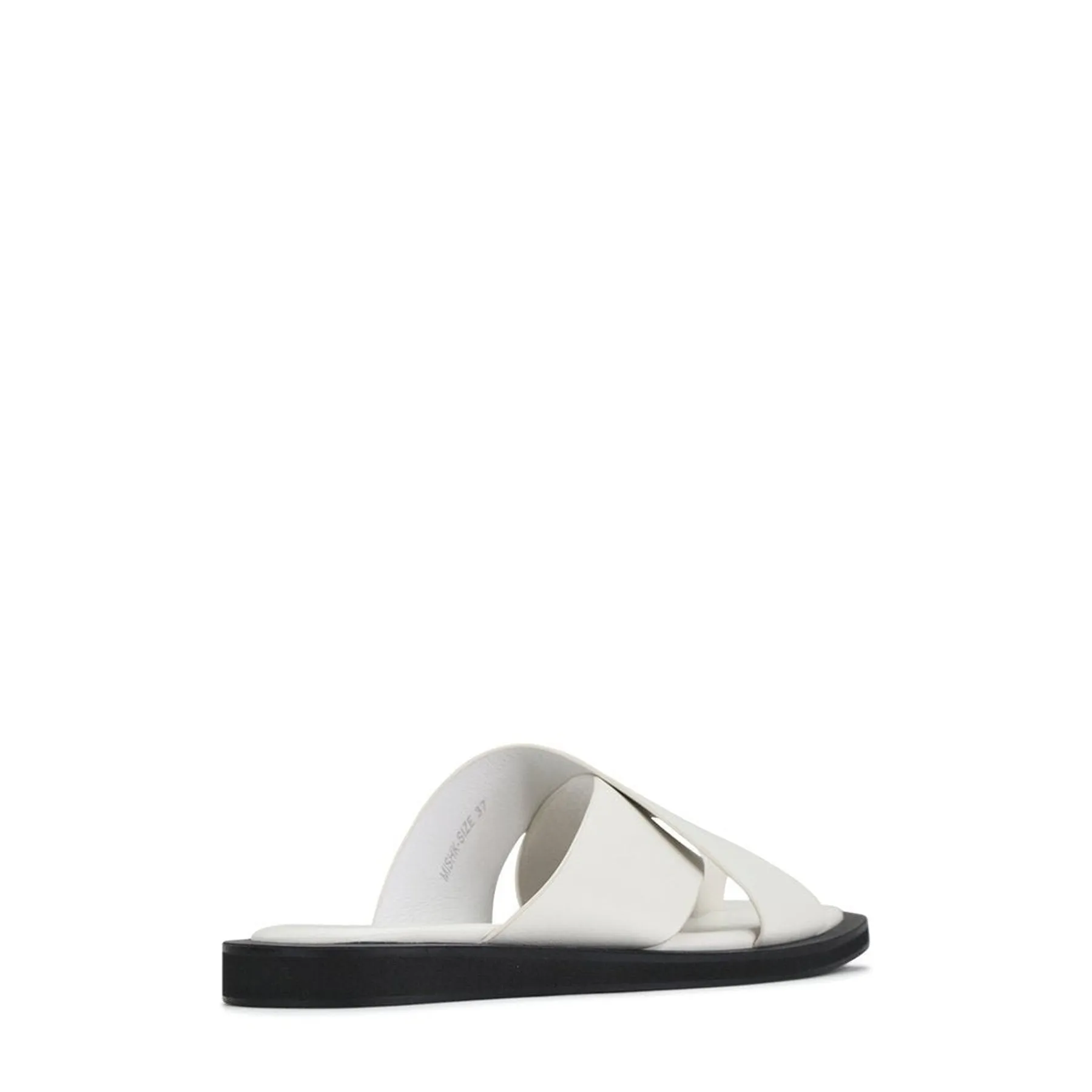 MISHK LEATHER CROSSOVER SANDALS