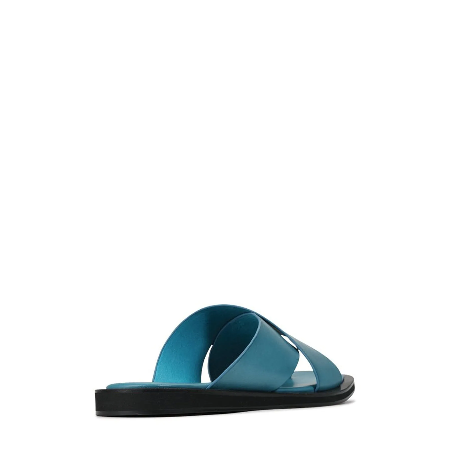 MISHK LEATHER CROSSOVER SANDALS