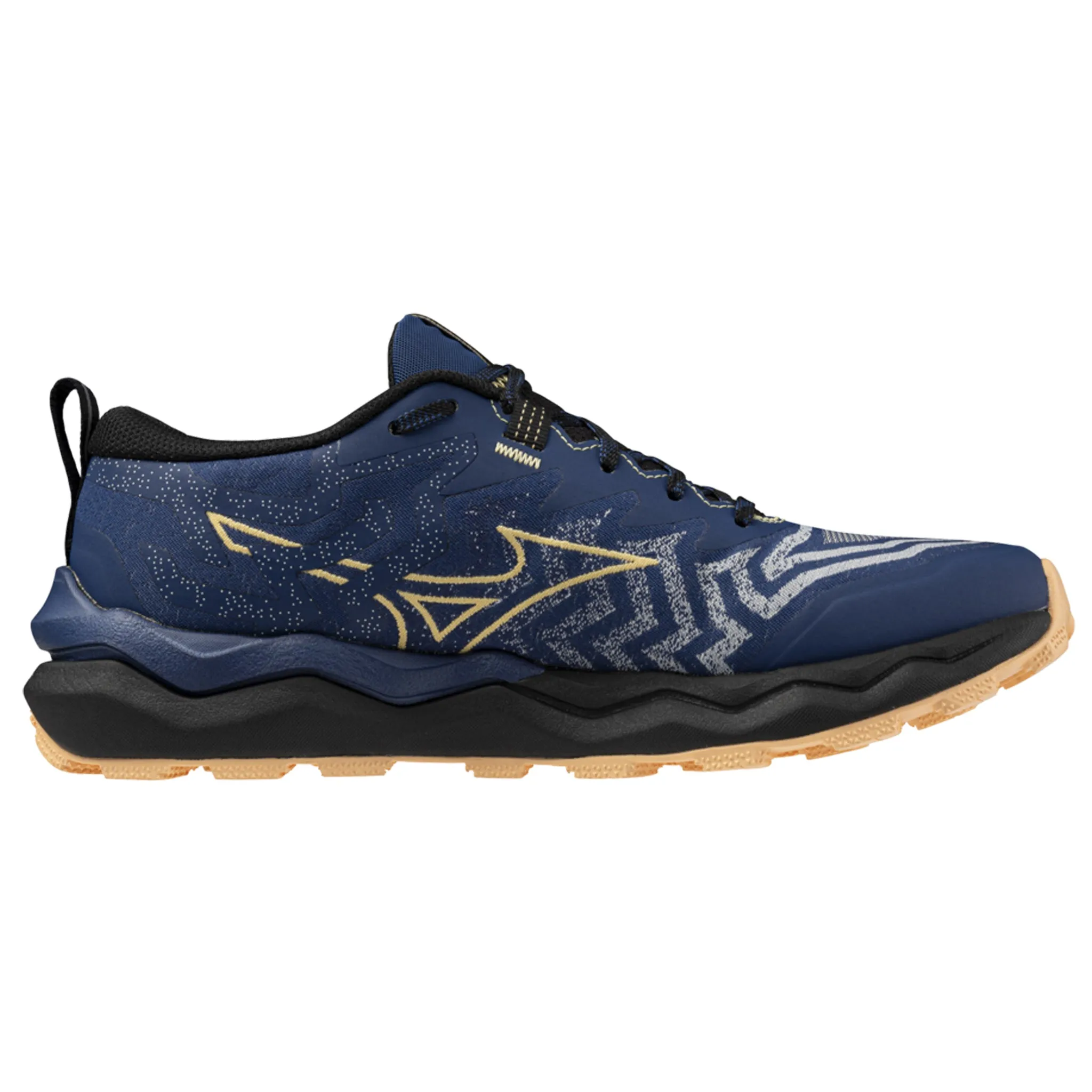 Mizuno Wave Daichi 8 Women's Estate Blue Apricot Ice Black